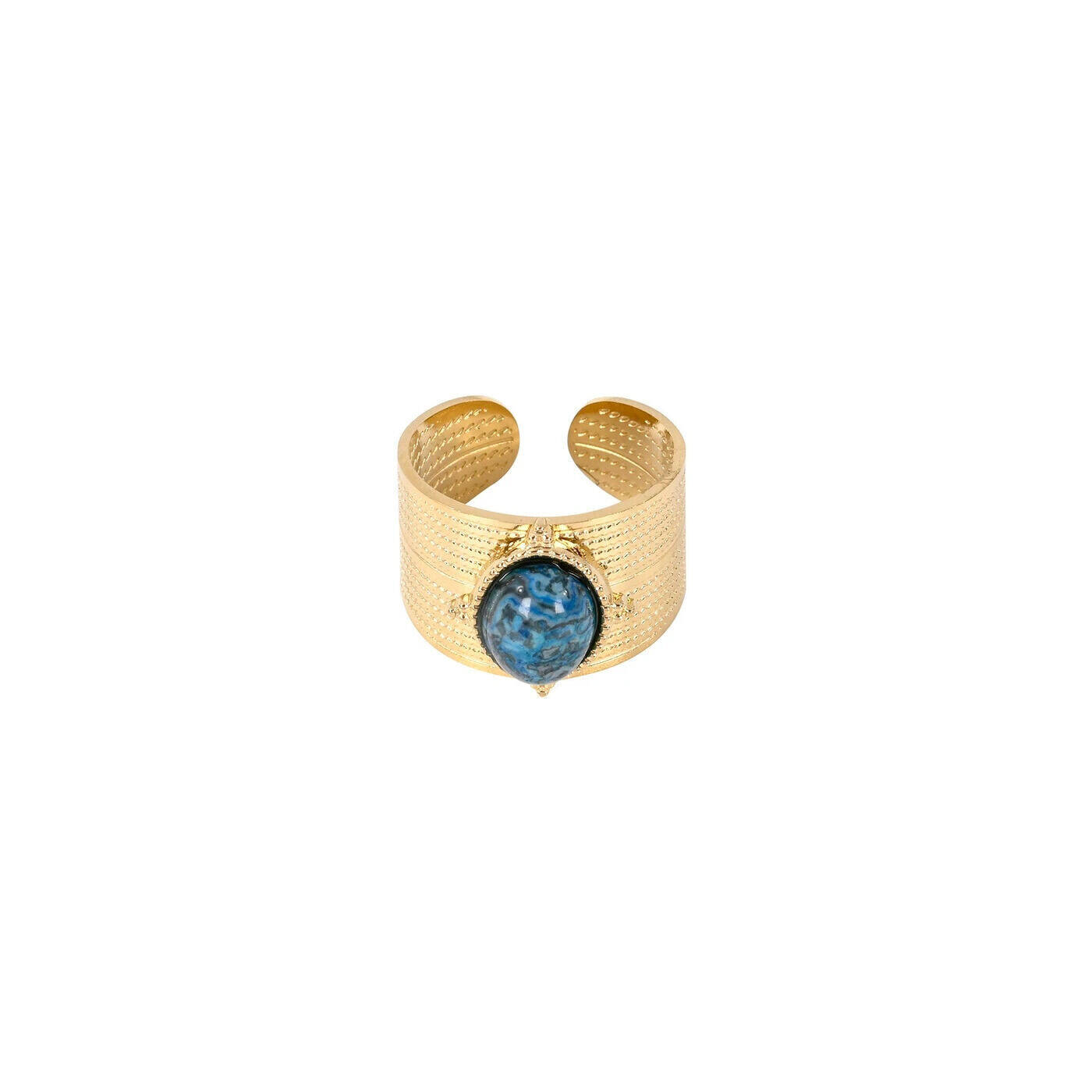 Bague en acier rond large 