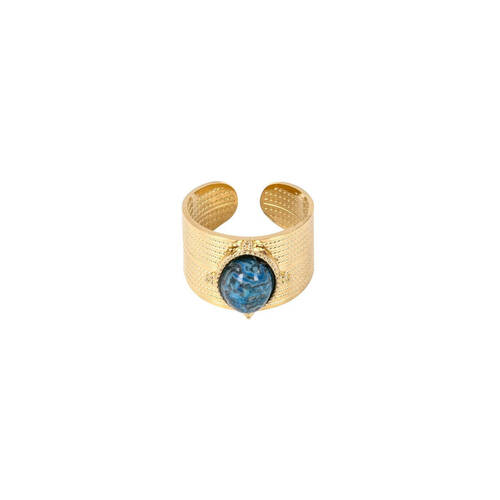 Bague en acier rond large 