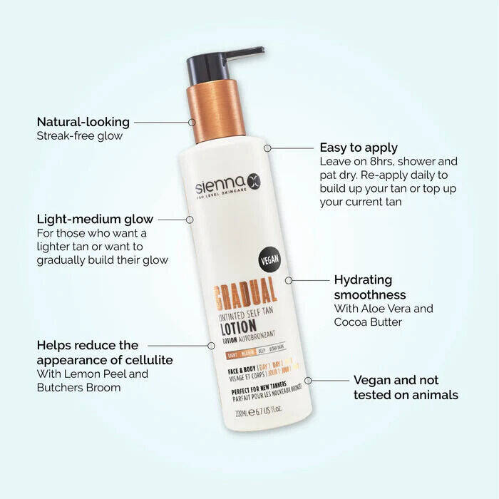 Gradual Untinted Self Tan Lotion 200ML