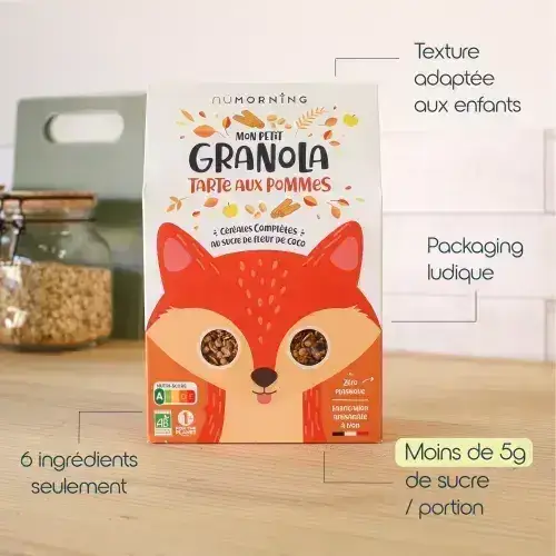 nüMorning - MON PETIT GRANOLA - Tarte aux pommes