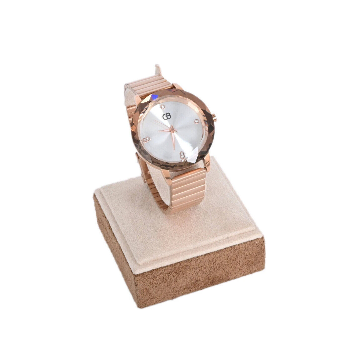 Montre analogique bronze | fond blanc
