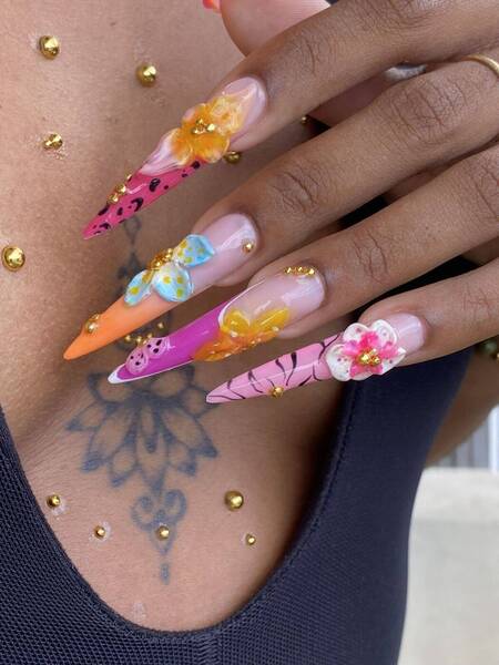 Stilleto 3XL - Forfait Nail art 4