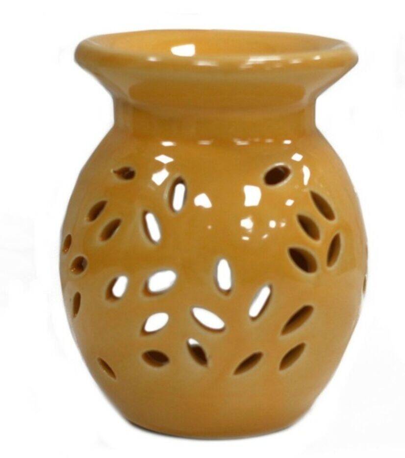 Brûle-parfum pour fondants- Jaune Fleuri