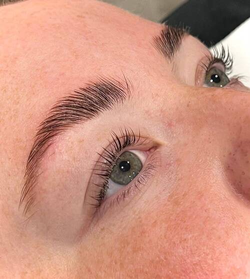 Brow lamination and Lash lift