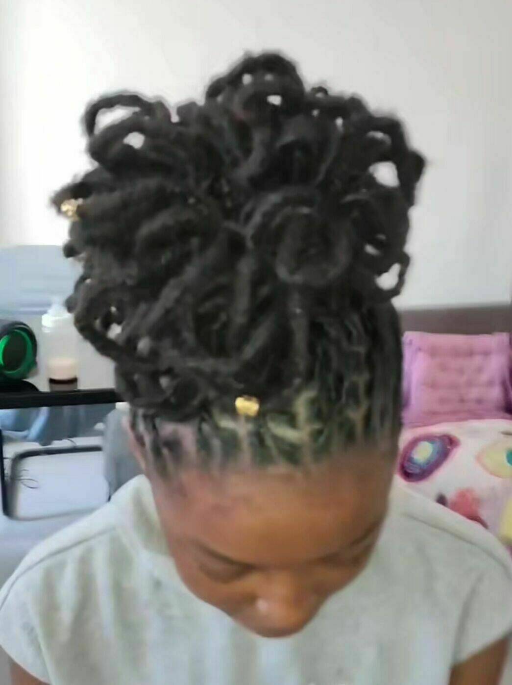 Retwist+ tresses + pétales 