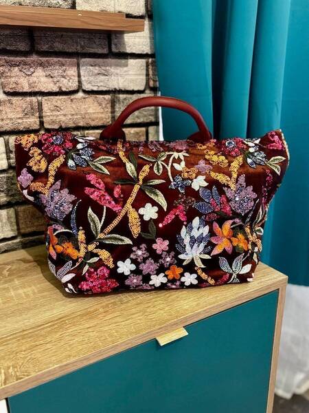 Sac cabas en perles
