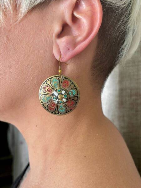 Boucles d\'oreilles doré