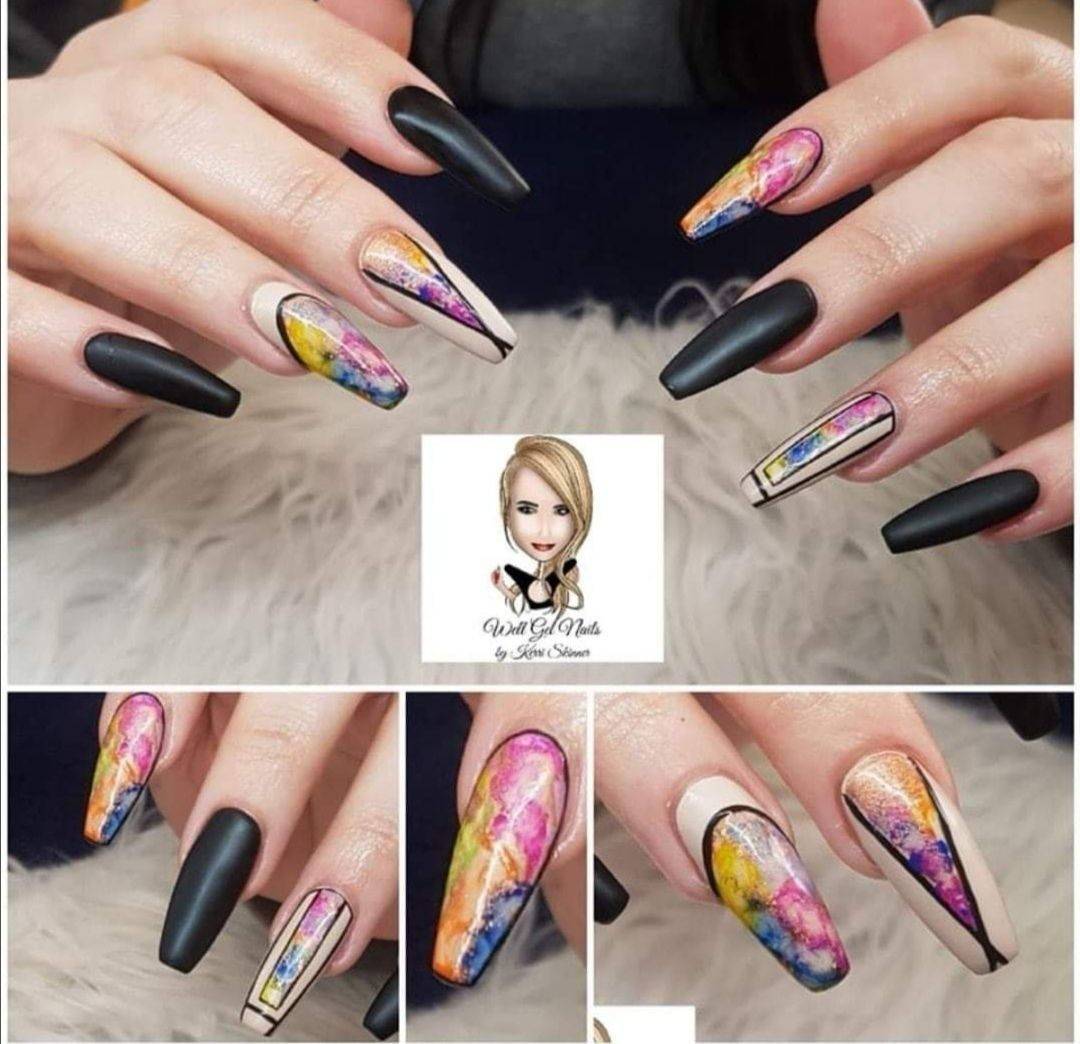 Long hard gel extensions