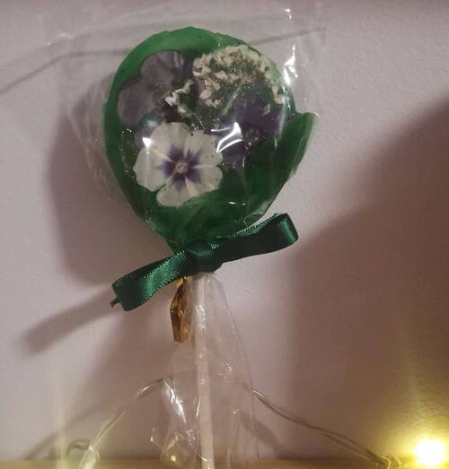 Sucette à Infuser Faite main 🍵 - Pomme 🍏 & Fleurs 🥀