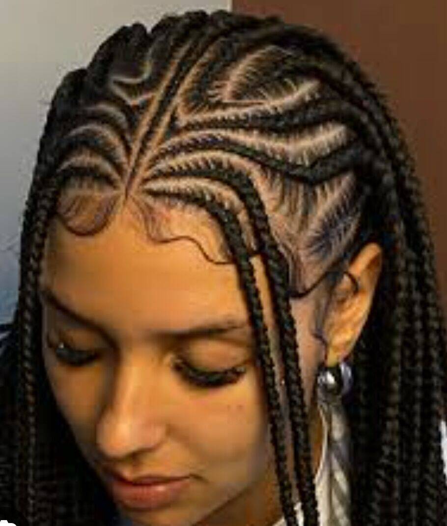 Beautiful Ghana weaving hair style