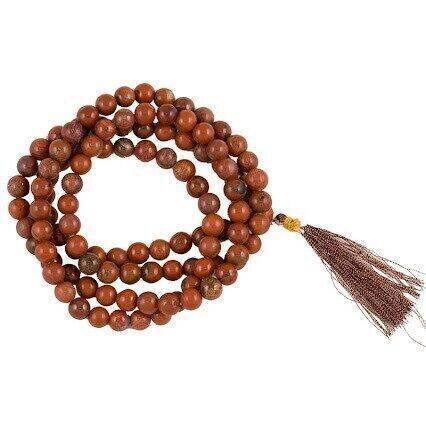 NEW Mala Jaspe Rouge - En collier ou bracelet de 108 perles