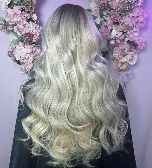 Colour & Bellami extensions by Rebecca Mac