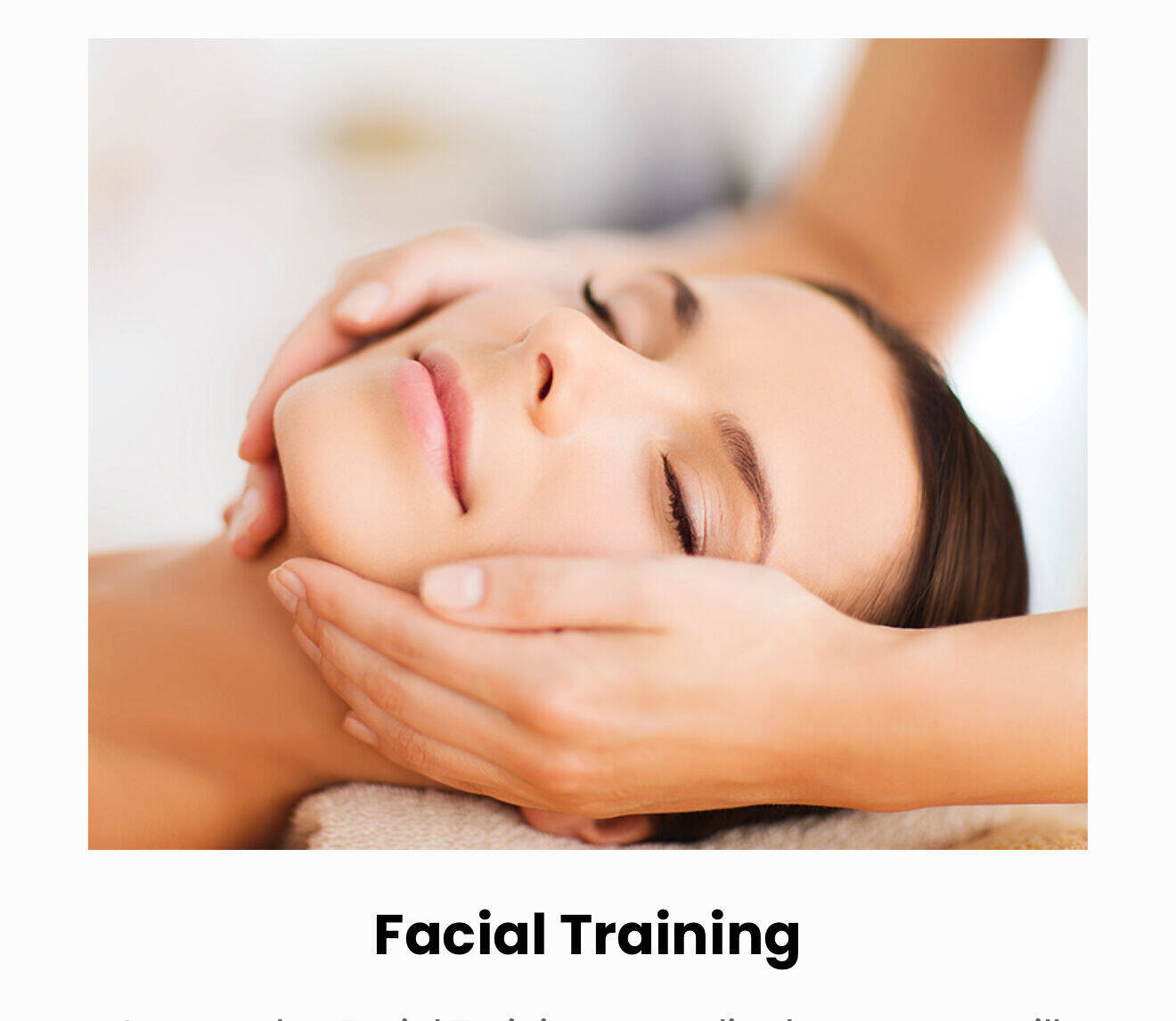 Accredited 2 day Facial Training  2 days £200 November 14th deposit £40 
