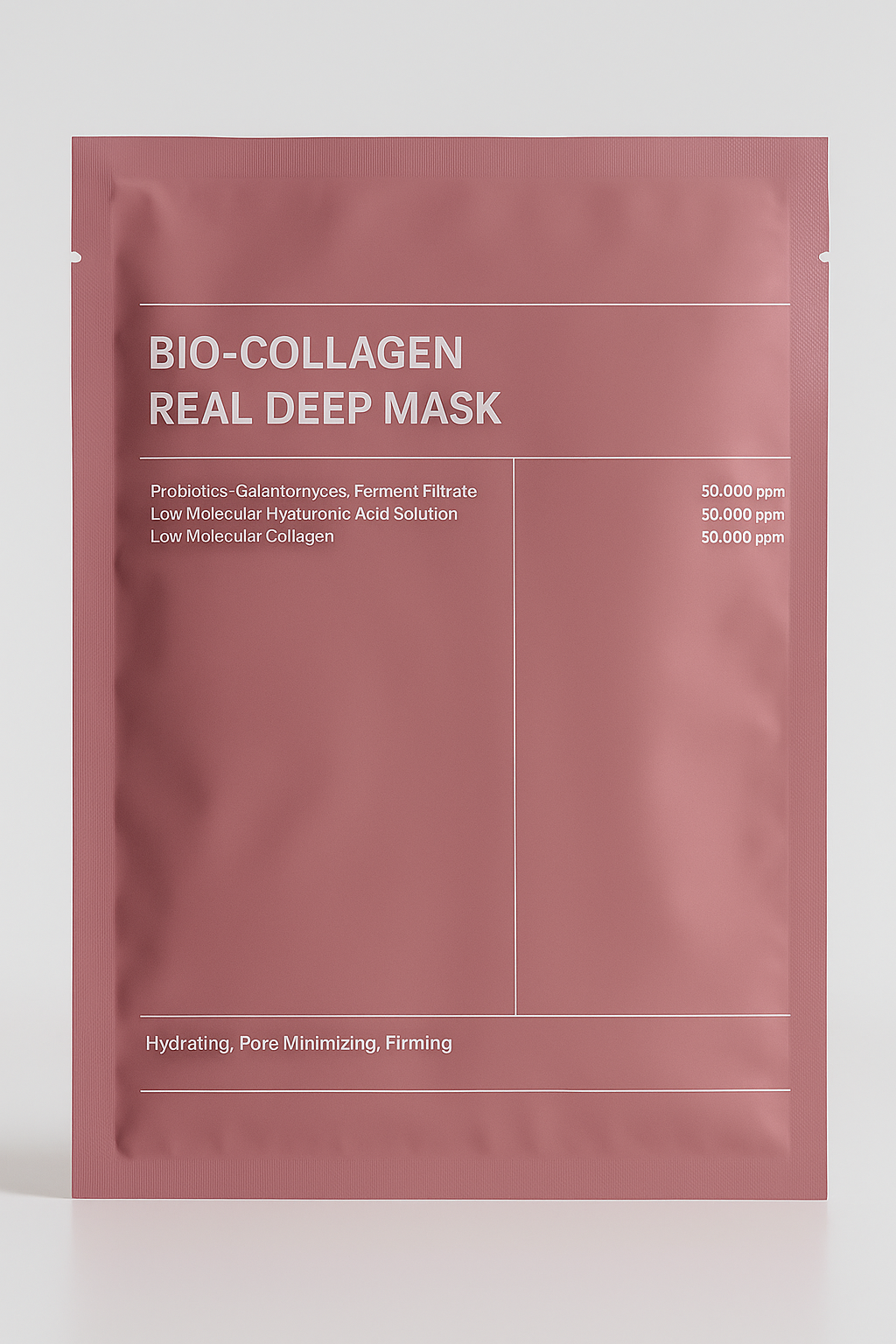 BIO-COLLAGEN REAL DEEP MASK – Hydrating • Pore Minimizing • Firming