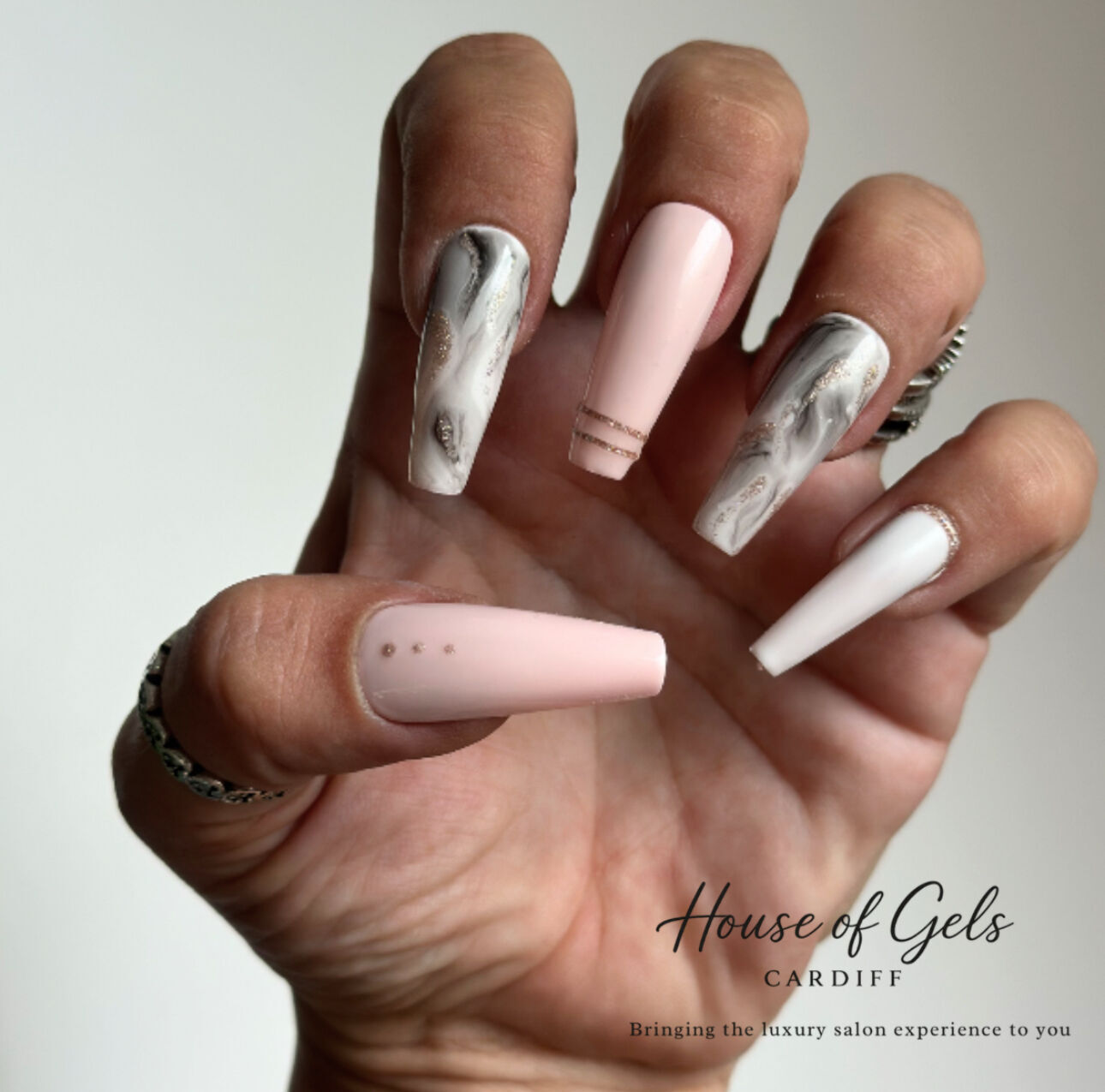 Marble Rose Gold & Pink, & White ✨