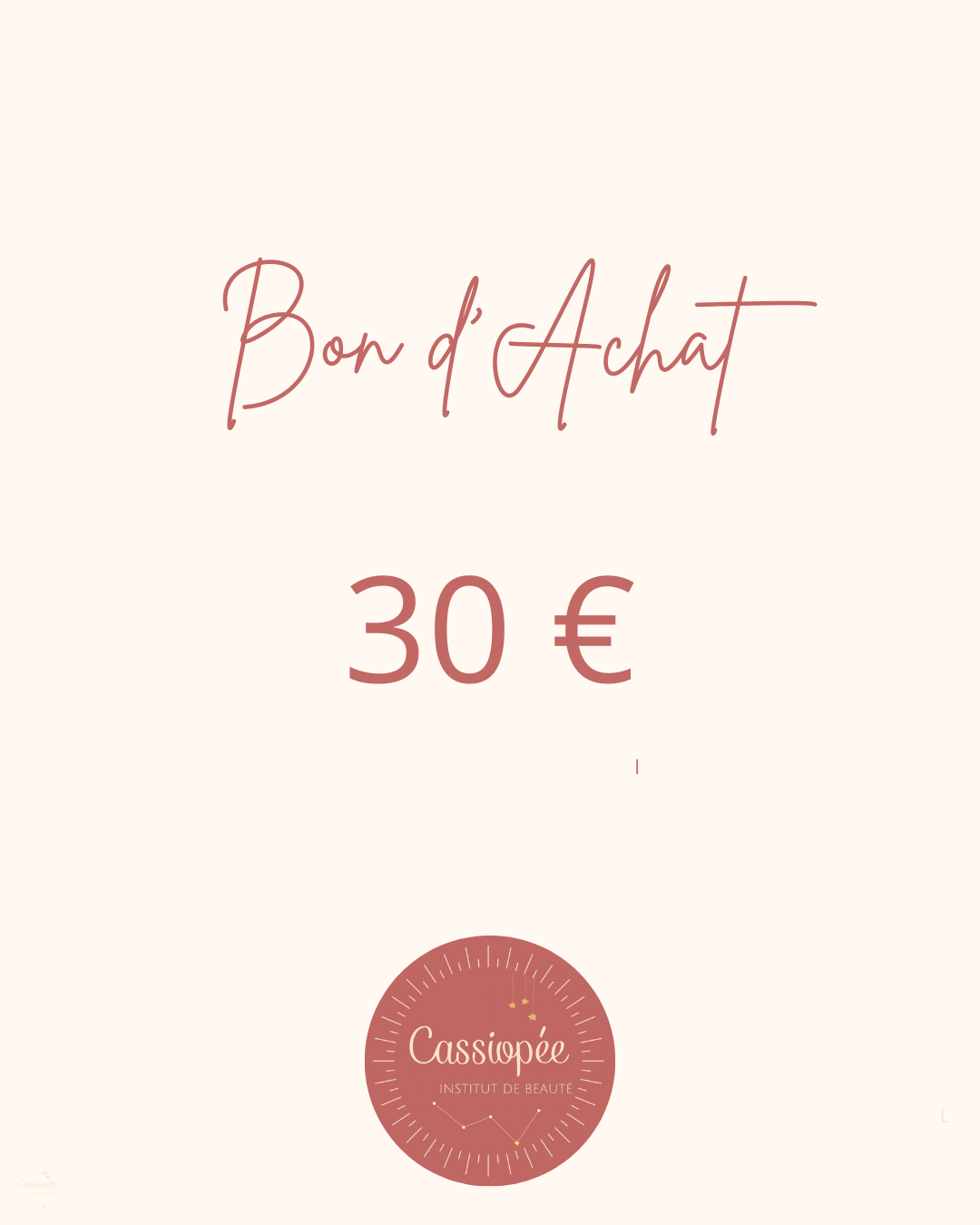 BON CADEAU DE 30€