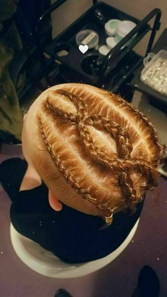 Detailed cornrows