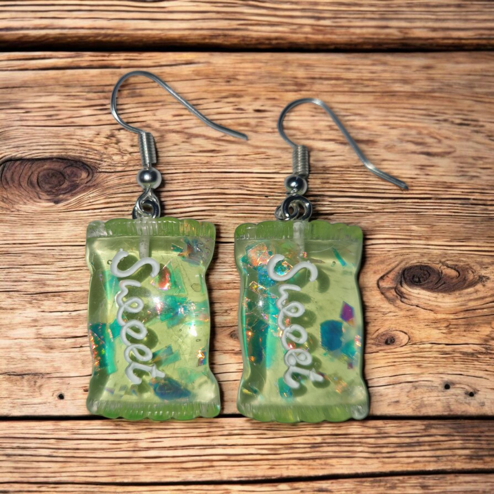 Green "sweet" Earrings