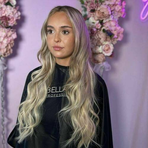 Colour & Bellami extensions by Rebecca Mac