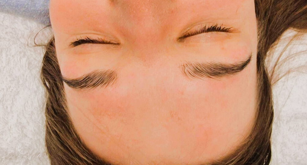 Beautiful brow lamination with a natural tint