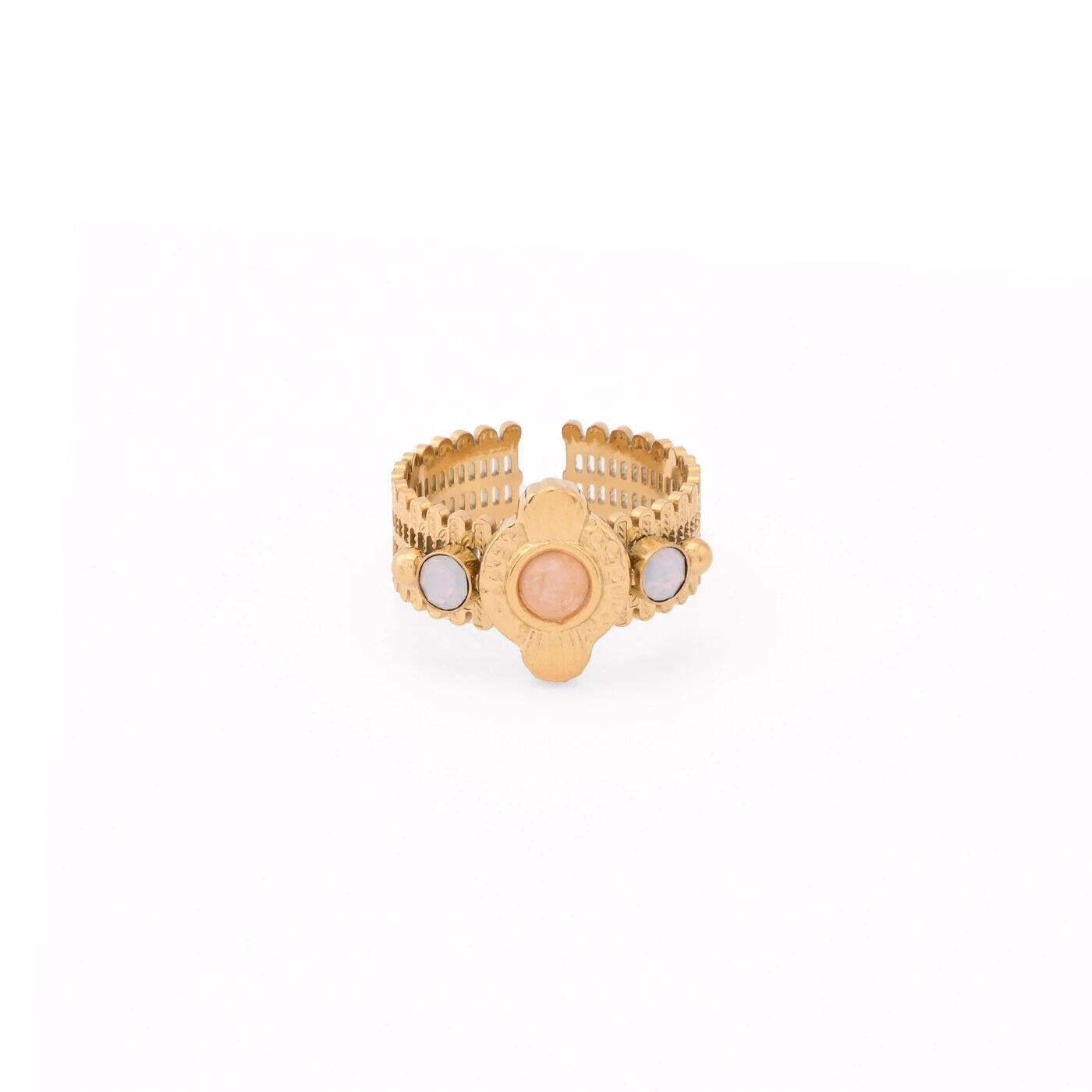 Bague réglable acier boho