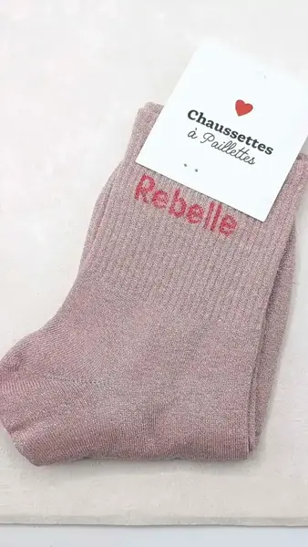 Chaussettes à Paillettes Rebelle