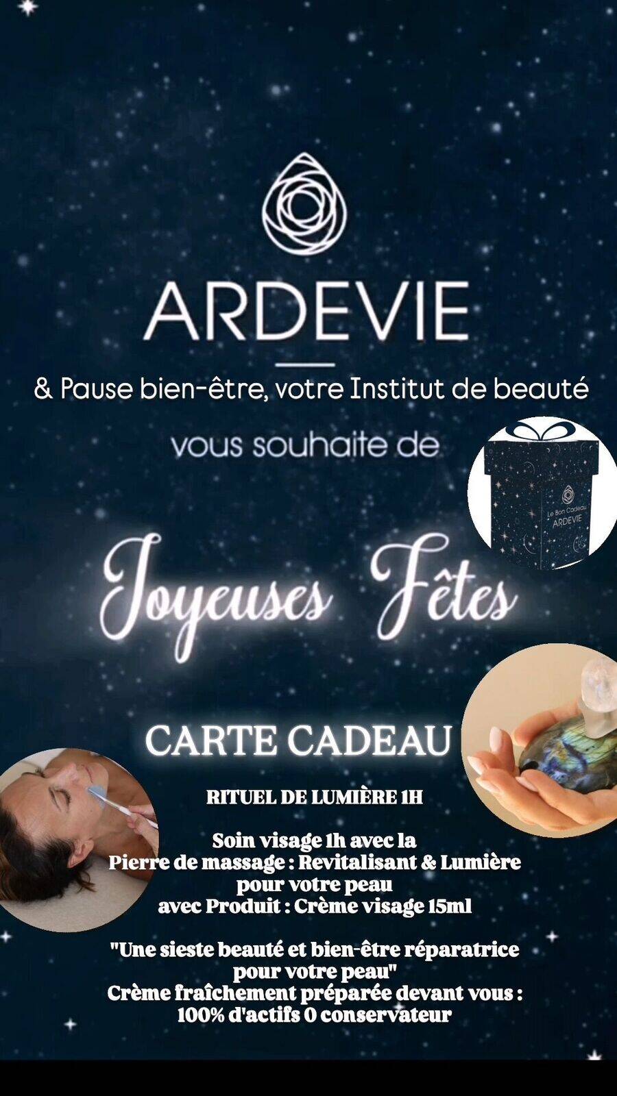 ✨ CHÈQUE CADEAU - Rituel de Lumière 1H + Produit de l'offre🎁 