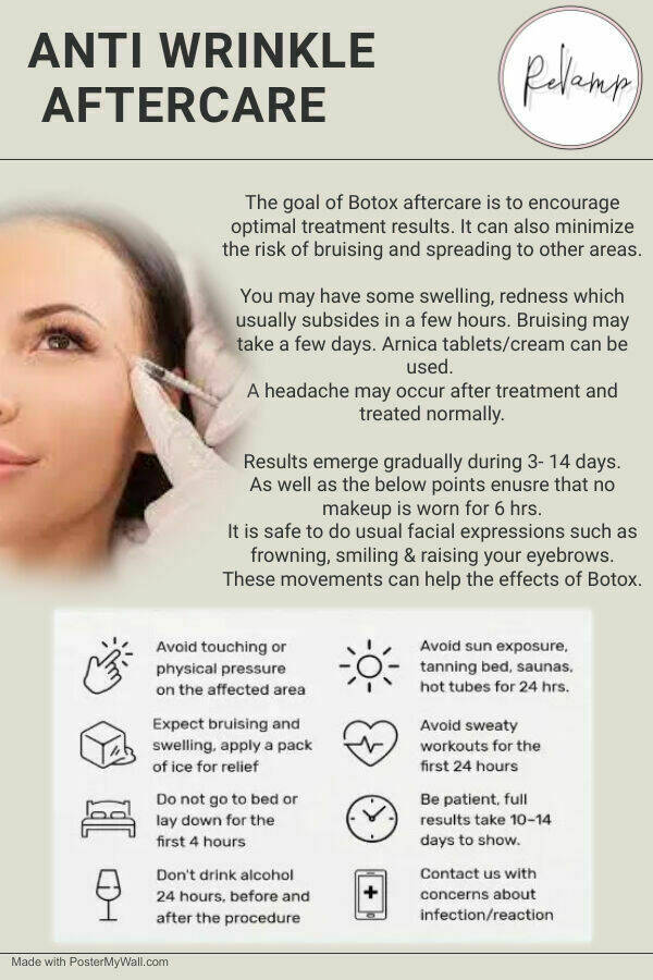 Botox Aftercare 