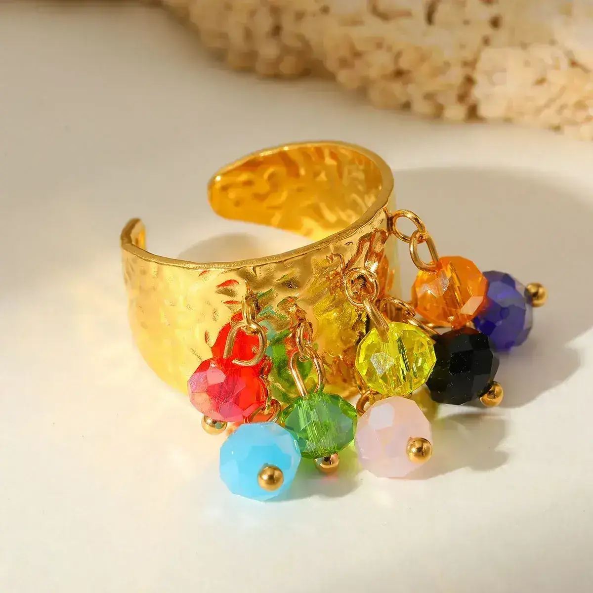 Bague multicolore 