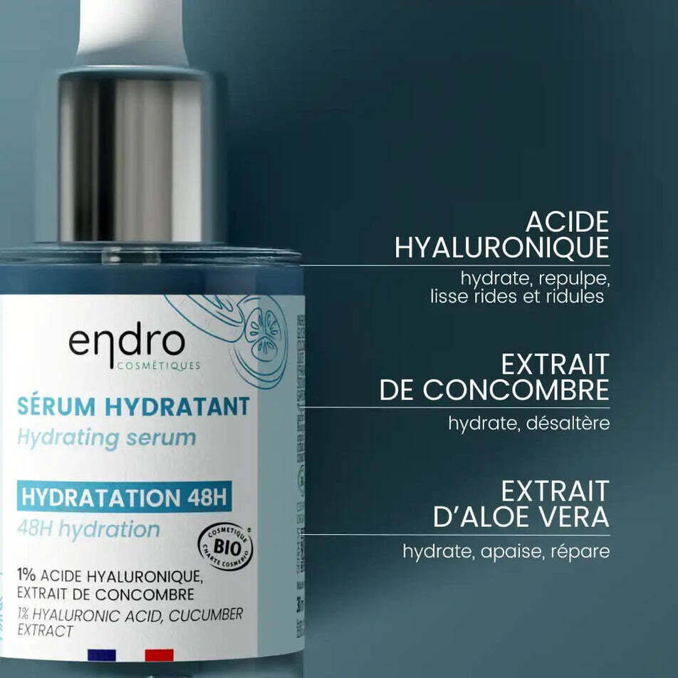 Sérum Hydratant à l'extrait de concombre Endro