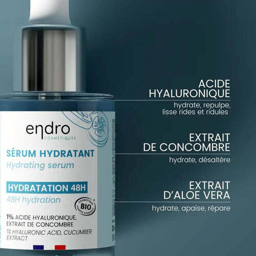 Sérum Hydratant à l'extrait de concombre Endro