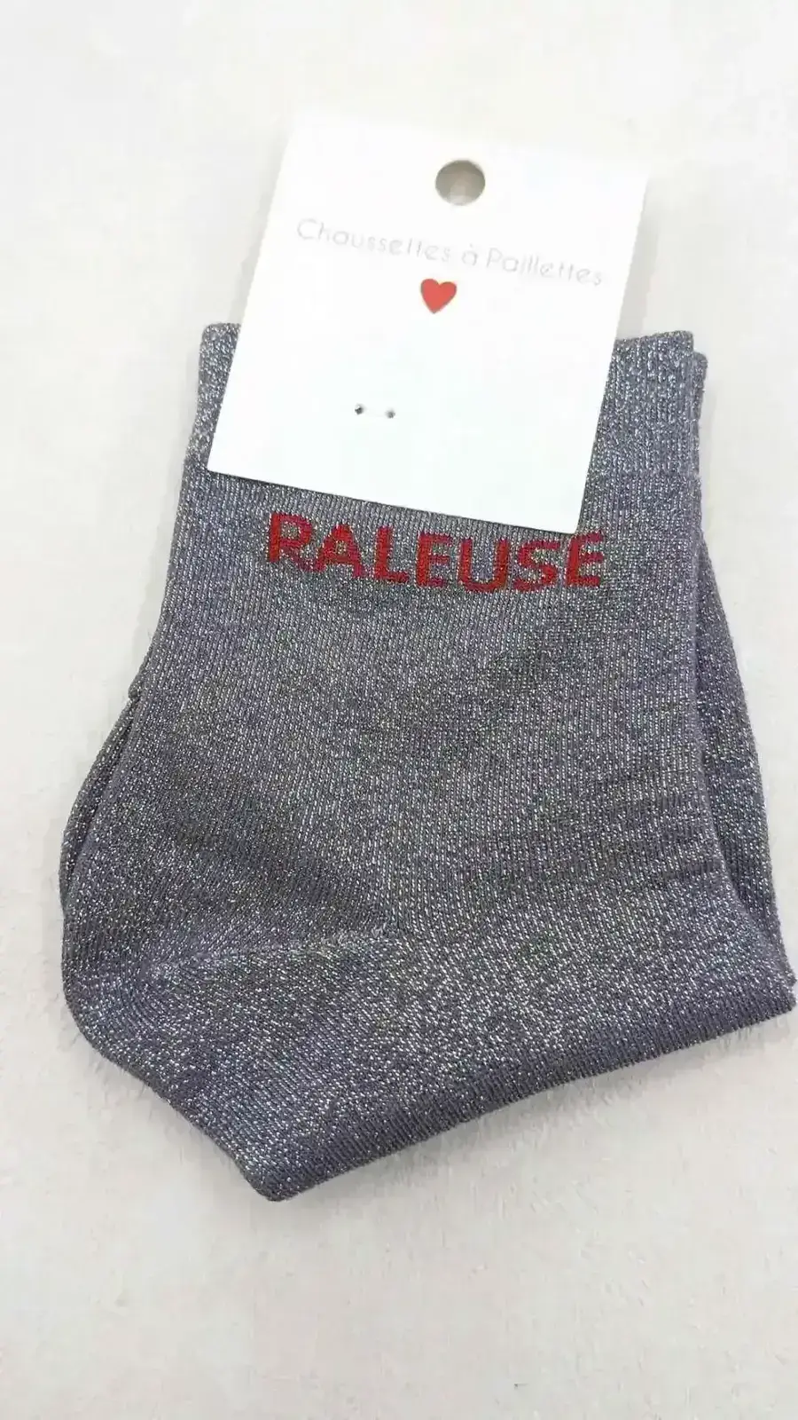 Chaussettes à Paillettes Râleuse Lilas 