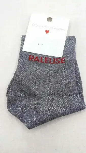 Chaussettes à Paillettes Râleuse Lilas 