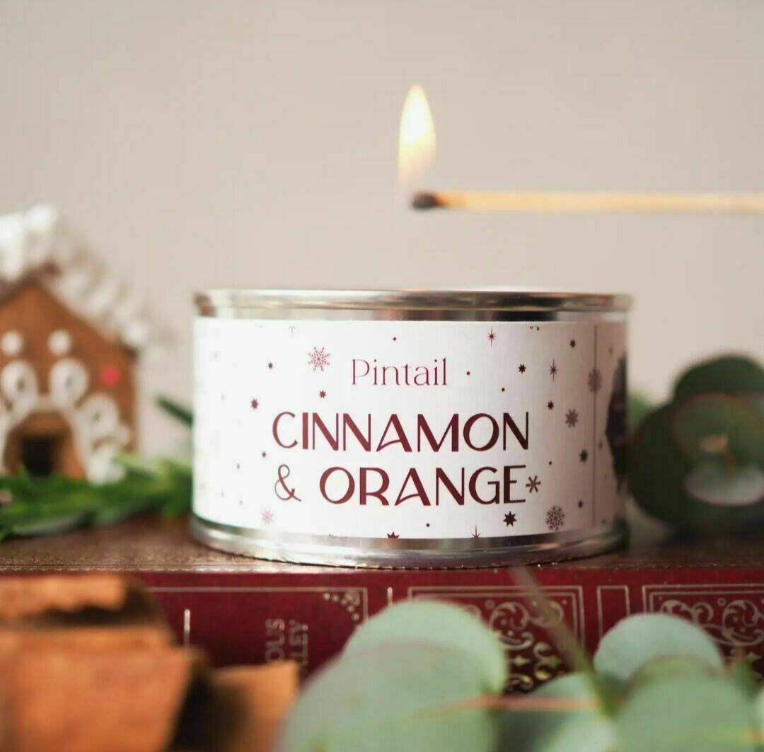 Cinnamon and orange candle