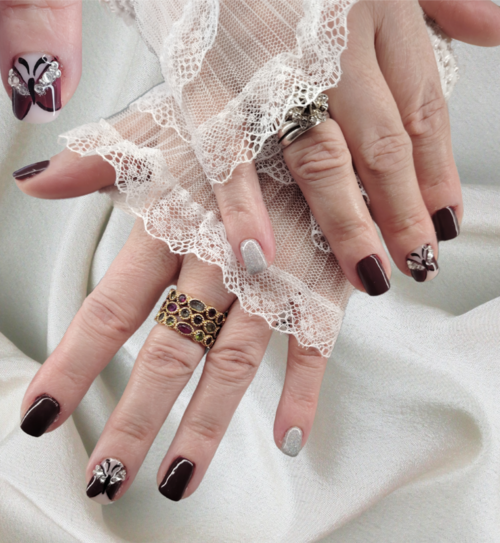 Semi-permanent T.S + Nail Art (Niveau 1) + strass x10 et plus