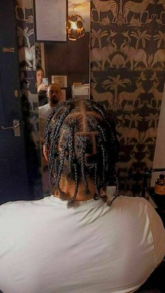 Box braids natural hair