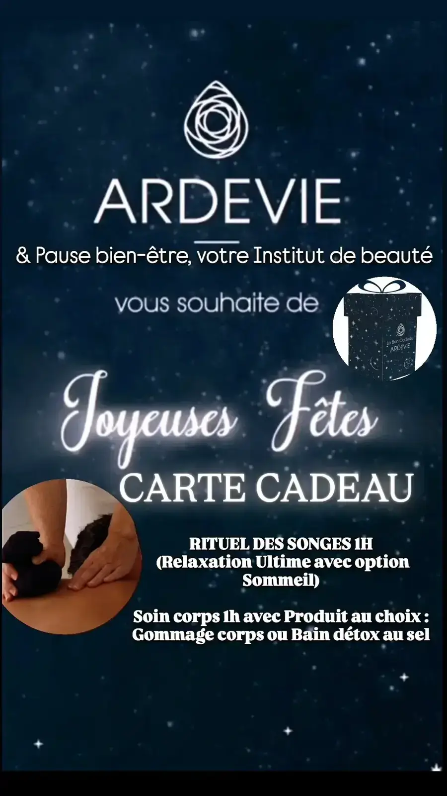 ✨ CHÈQUE CADEAU NOËL - Rituel des Songes 1H + Produit de l'offre 🎁 