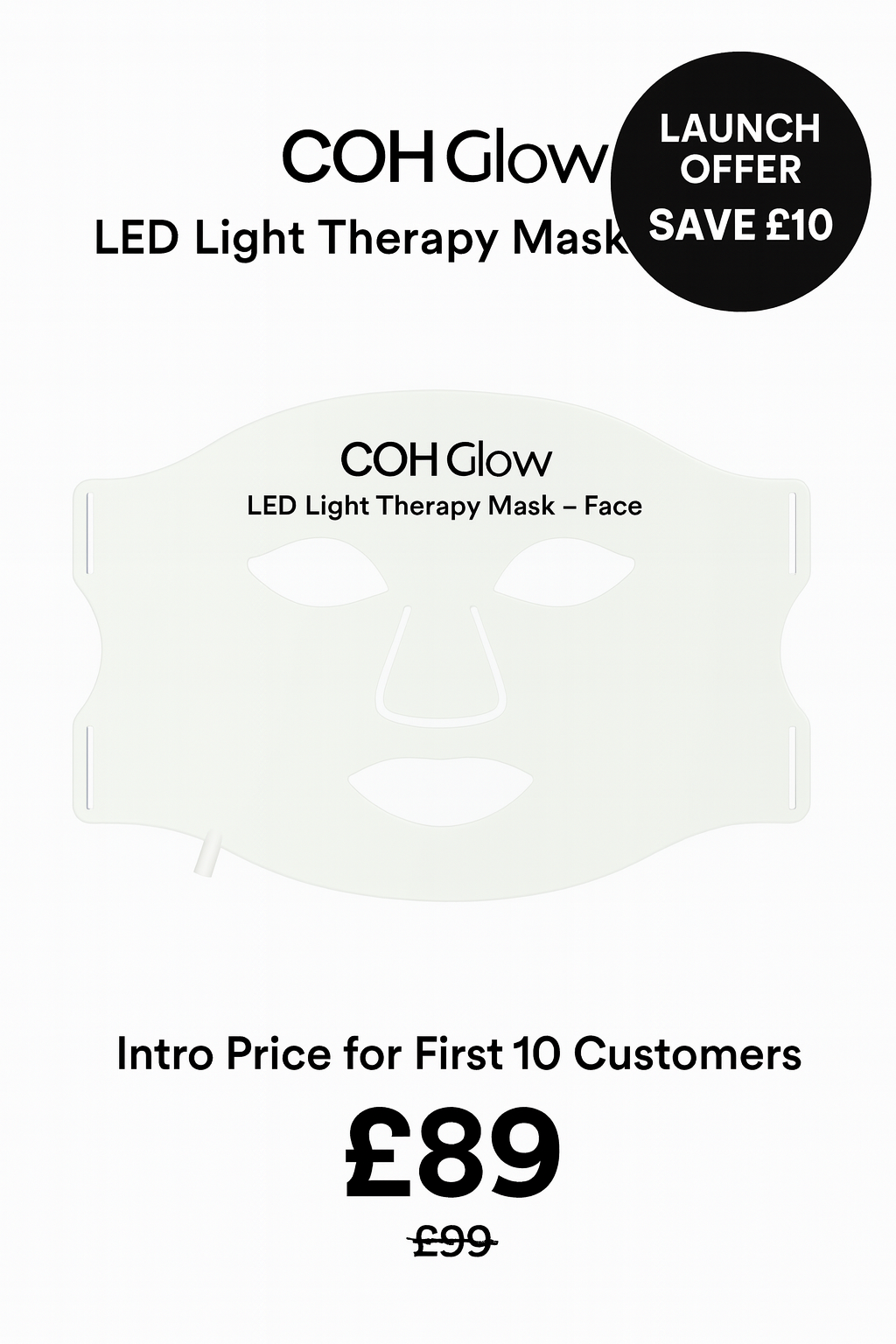 COH Glow LED Light Therapy Mask – Face