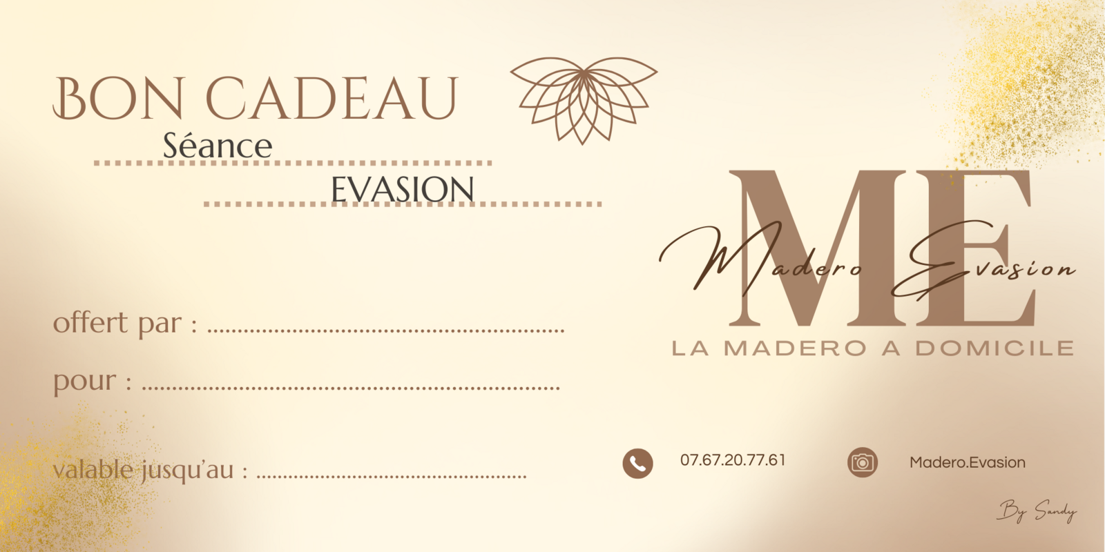 Cheque cadeau EVASION