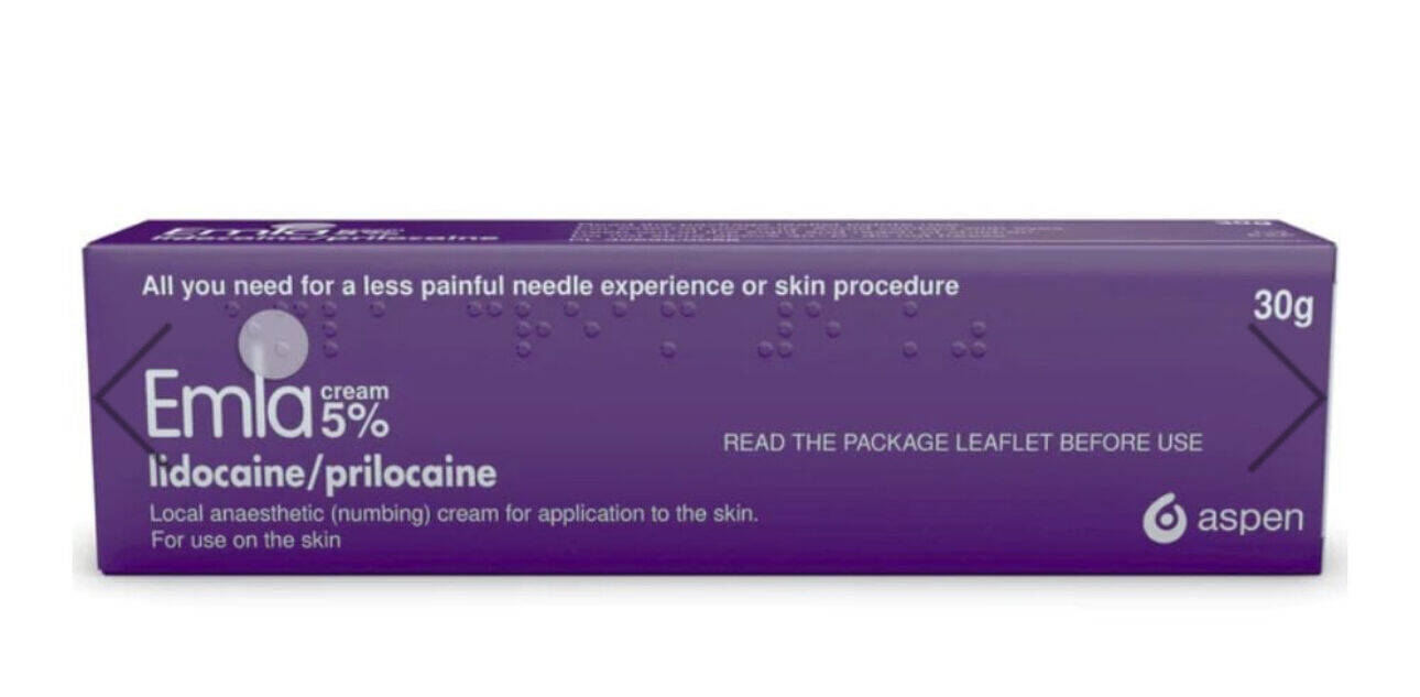 Emla cream 30mg numbing cream