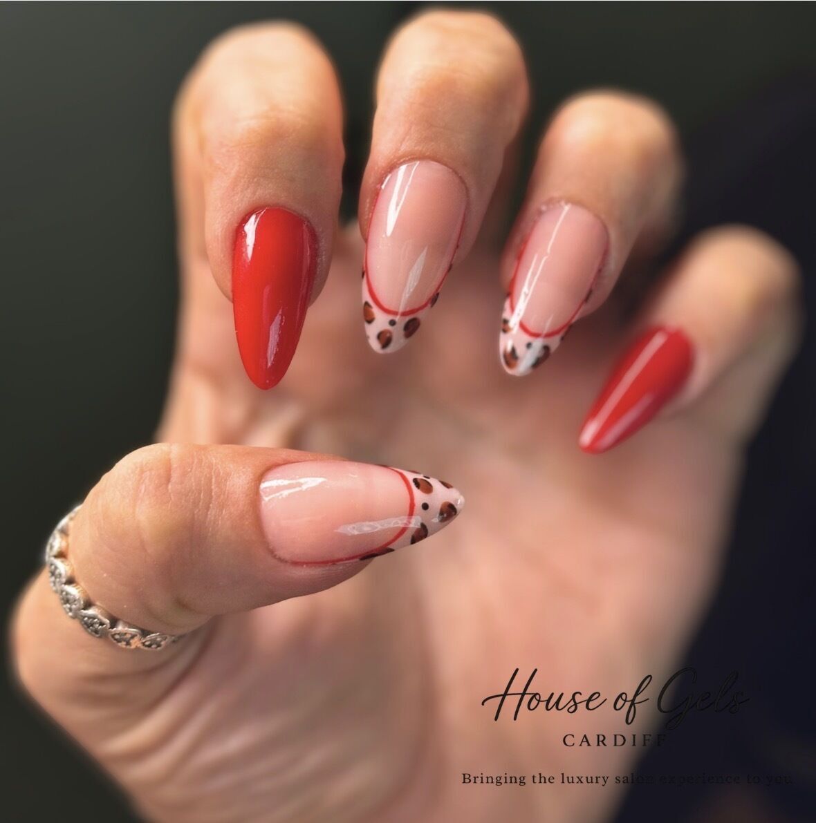 Red With Leopard Print ❤️