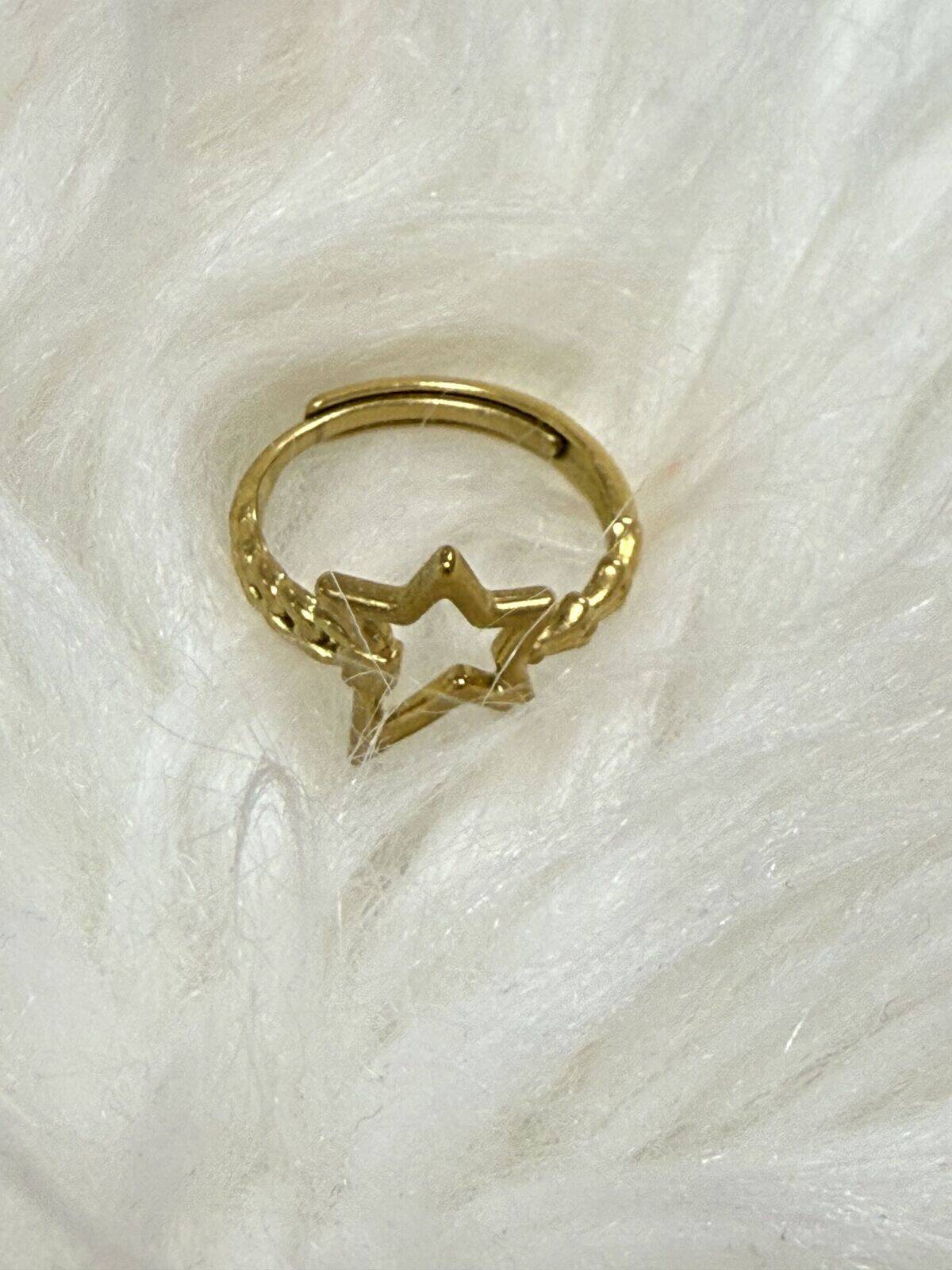 Bague étoile filante 