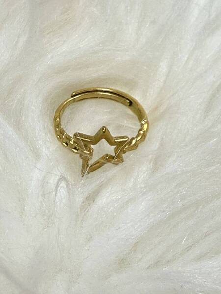 Bague étoile filante 