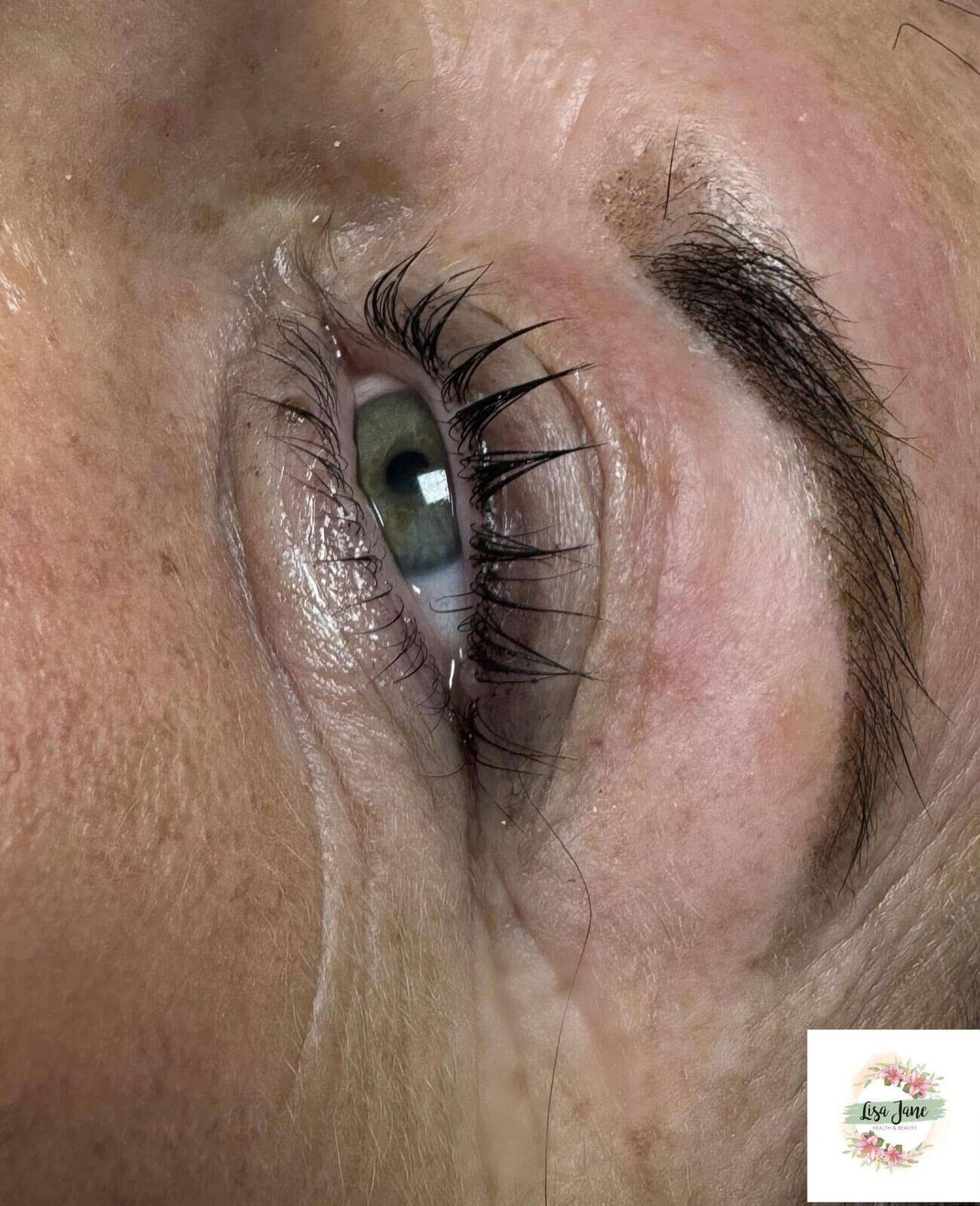 A lovely lash lift and tint by Lisa 