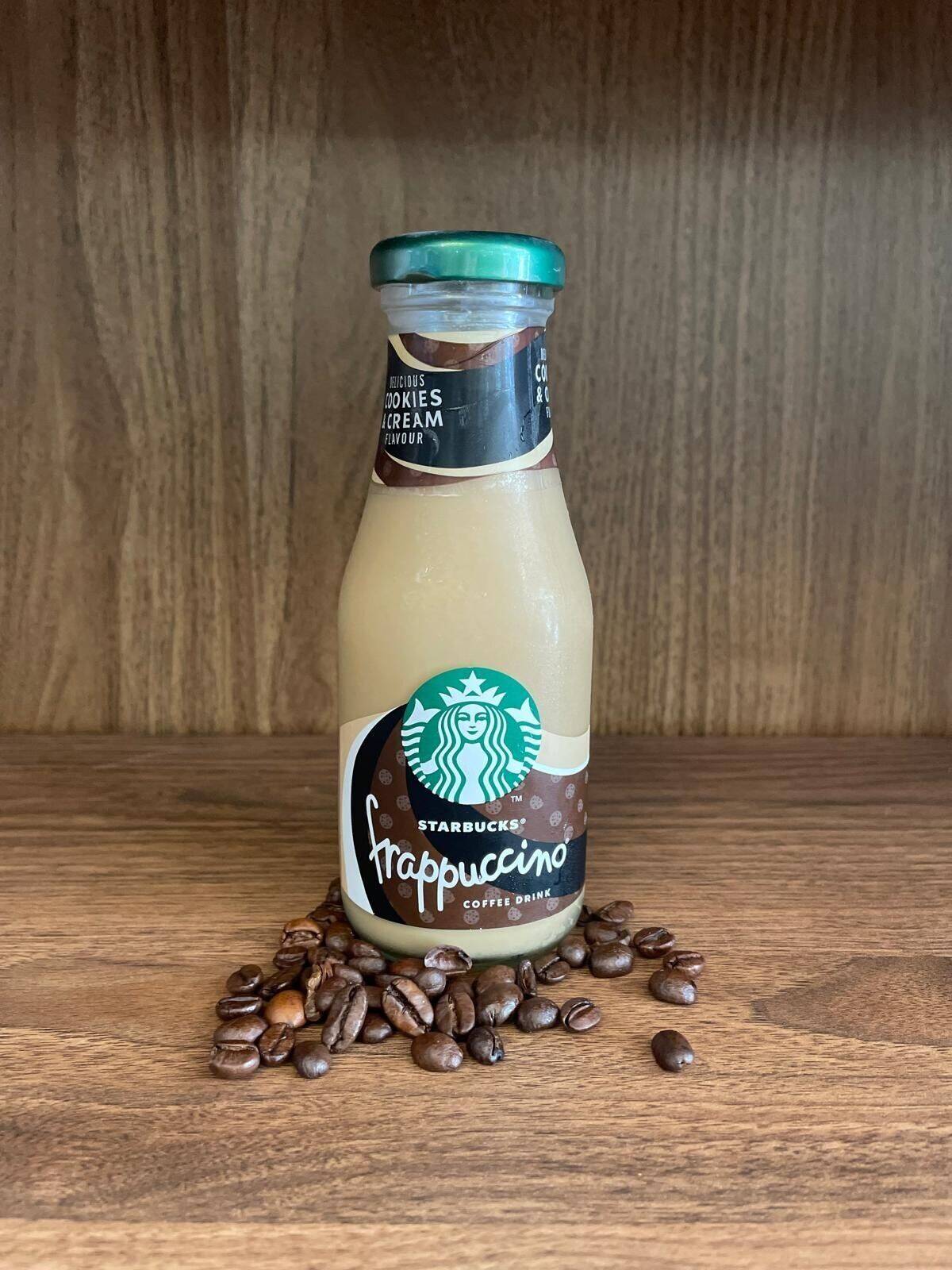 Starbucks Frappucino cookies and cream *cold*