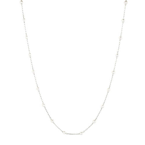 Collier en acier avec petites perles DORE