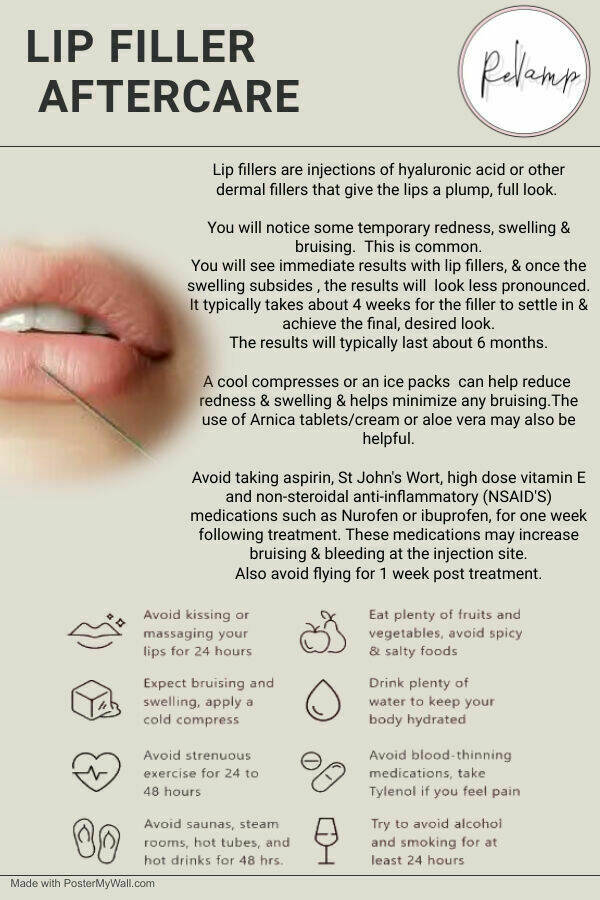Lip Filler Aftercare 