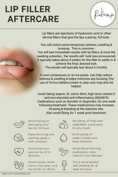 Lip Filler Aftercare 