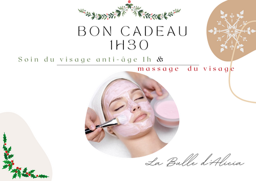 Bon cadeau - Soin du visage anti-âge + massage du visage 