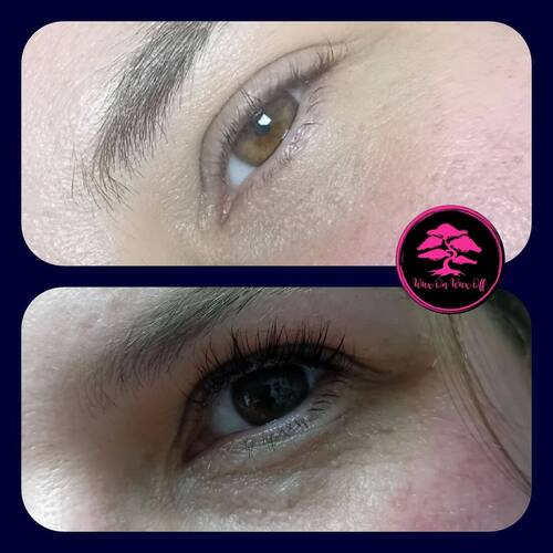 Lash lift and tint 